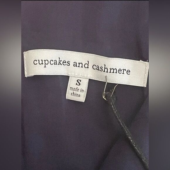 Cupcakes & Cashmere Women’s Size Small Loraine Ruffled Floral Mini Dress In Ink - Picture 11 of 15